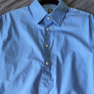 14th & Union Light Blue Casual Button-Down Shirt